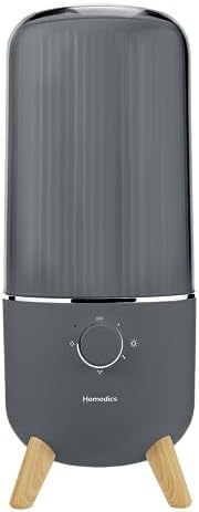 Homedics Ultrasonic Humidifier, Bedrooms and Home Offices, 0.97-Gallon Tank by Homedics