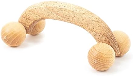 tuuli Accessories – Back Massager with Smooth Ball Rollers, Multi-Functional Back Roller, Neck Massager, Eases Muscle Tension and Supports Skin Health, Muscle Roller 7 x 3 inches by Itsallaboutwood