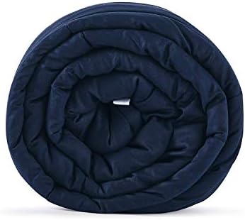 RelaxBlanket King Size Weighted Blanket | 80''x90'',30lbs | for Single or Double | Premium Cotton Material with Glass Beads | Navy - Image 6