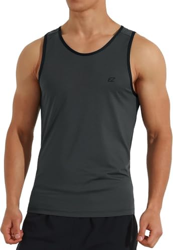 EZRUN Men's Quick Dry Workout Tank Top UPF 50+ Sweat-Wicking Gym Shirt - Image 5