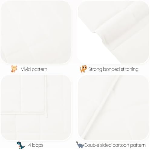 Weighted Blanket - 10 lbs White Heavy Blanket - Small Size Breathable Lap Blanket(41"x60", 10 lbs) - Image 6