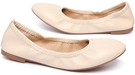 LM Women's Ballet Flats Round Toe Slip On Flats Shoes Casual Dress Shoes Foldable Portable Travel Ballet Flat - Image 5
