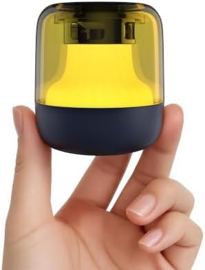 Babelio Pocket Glow White Noise Sound Machine - Upgraded 7 Color Night Lights, 20 Non-Looping Sounds, Timer & Memory Function, Portable for Adults & Babies, Black by BABELIO
