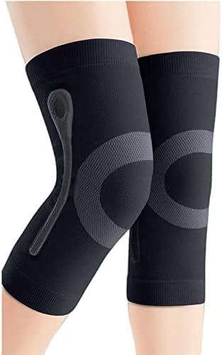 JUMISEE (One Pair Cotton Knee Sleeves for Knee Support, Circulation Improvement & Pain Relief Compression Knee Brace by JUMISEE