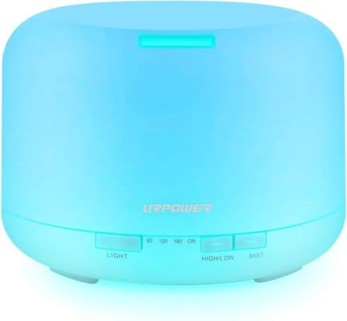 URPOWER 500mL Essential Oil Diffuser Humidifier for Home & Large Rooms by URPOWER