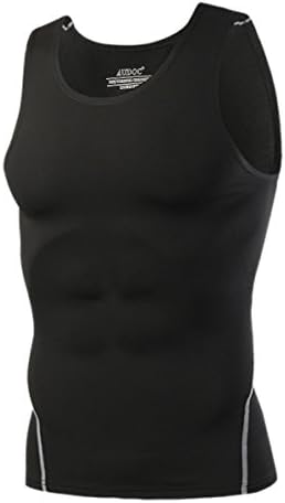 Mens 3 Pack Compression Tank Tops Sleeveless Compression Shirt - Image 7
