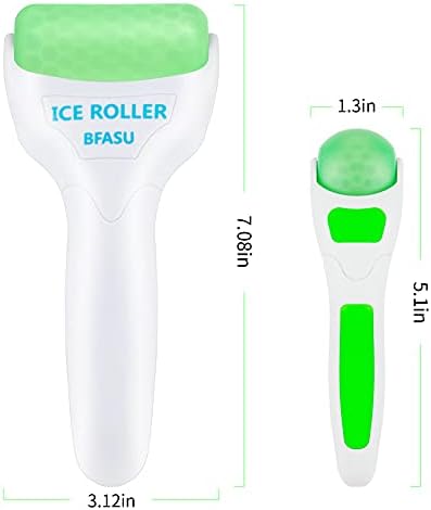 Ice Roller, Face Roller 2 PCS, Massage Tools with Mini Roller for Eye, Face and Body, Relax and Alleviate Puffiness Fine Lines Minor Pain (Green) - Image 7