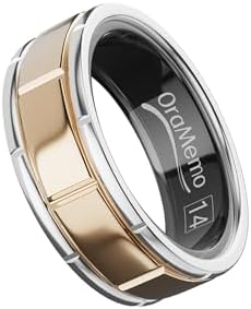 AI Smart Ring 1.0,Fitness Tracker for Men/Women,Matte Gold Size 14 by DiscovertheNewDesign