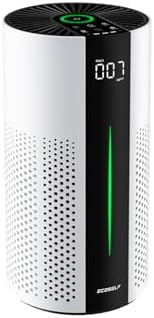 ECOSELF Air Purifiers for Home, HEPA Air Purifier Air Purifiers for Bedroom with 360° Air Intake, PM2.5 Display, Smart Auto & 20 dB S by ECOSELF