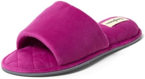 Dearfoams womens Slipper Memory Foam Summer House Shoe Beatrice Terry Slide by Dearfoams