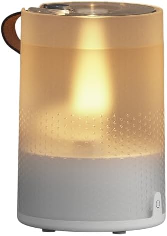 Vornado Votiv 4 Whole Room Ultrasonic Humidifier with Ambient Lighting, 1 Gallon Output, Carry Handle, Simple Refill, Touch Controls, 2 Mist Settings, Humidifier for Bedroom, Translucent White by Vornado