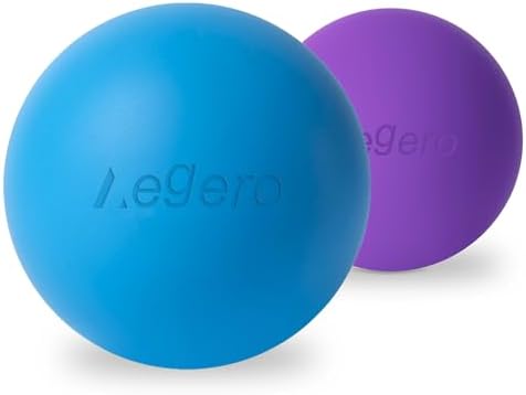 Massage Lacrosse Balls for Myofascial Release (2Pack, Blue and Purple) by Unknown