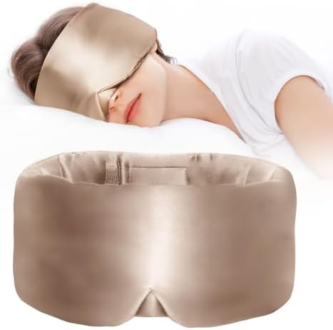 Sleep Mask, Eye Mask Weighted Light Blocking Eye Cover, Travel Mask by okaydot