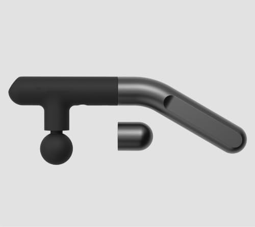 Sharper Image PowerBoost Reach Massage Gun| Guided Massage Program| iOS Android Apple Watch App| Hot + Cold Therapy| Touchscreen| Extension Handle| Deep Tissue Percussion Massager| Gifts for Men Women - Image 5