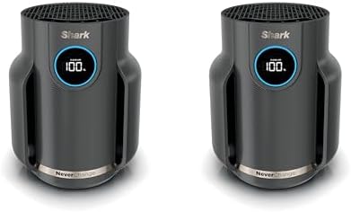 Shark NeverChange Compact Pro Air Purifier 2 pack, HP0712GY1, Dark Grey by Unknown