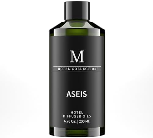 Hotel Collection Diffuser Oil- 6.76 Fl Oz/200ML-ASEIS,Luxury Essential Oils for Diffuser Refill & Machines,Bigger Bottle, Bolder Aroma, Longer Lasting by MISIJIEssentialOilsOverall