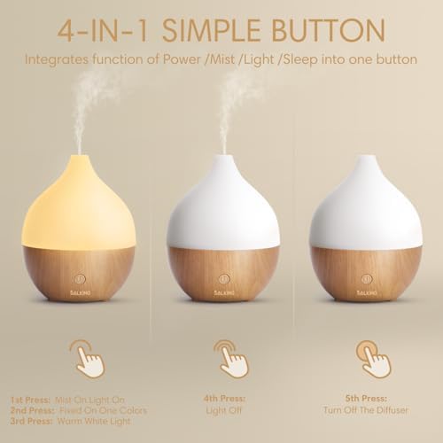 SALKING Essential Oil Diffuser with Luxury Hotel Fragrance Oil Set, 100ml - Image 5