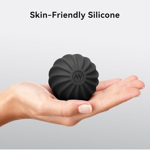2.4" Mini Electric Vibrating Massage Ball, 10-Speed Fitness Yoga Massage Roller for Palm, Hand, Foot, Leg, Neck, Back, Multi-Directional Massage Ball (Black) - Image 5