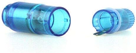 Mini Handheld Massager Pen with 4 Heads for Face, Neck, Head,Back Blue Pink - Image 3