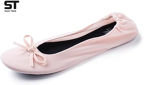 Velvet Foldable Flats for Women, Portable Ballet Shoes for Travel & Events - Image 3