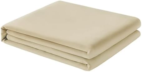 FreshCulture Twin Flat Sheet - Hotel Quality Twin Flat Sheet Only - Brushed Microfiber Top Sheet - Ultra Soft & Breathable - Wrinkle-Free - Easy Care - Single Flat Sheet (Twin, Beige) by FreshCulture
