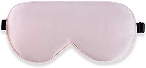 Alaska Bear Mulberry Silk Sleep Mask, Cool and Smooth, Pink by ALASKABEAR