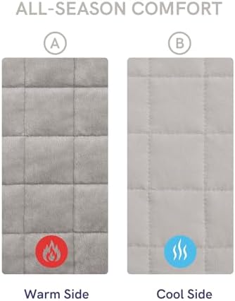 YnM Velvet Weighted Blanket, Ultra-Soft Heavy Bed Blankets, Heavy Weight Big Comforter, Oversized Bedspread & Home Decor Piece for All Season (Beige, 90"x90" 50lbs, Full/Queen) - Image 4