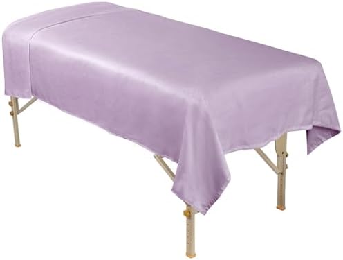 ForPro Premium Microfiber Massage Flat Sheet, 100"L x 63"W, English Rose - Image 3