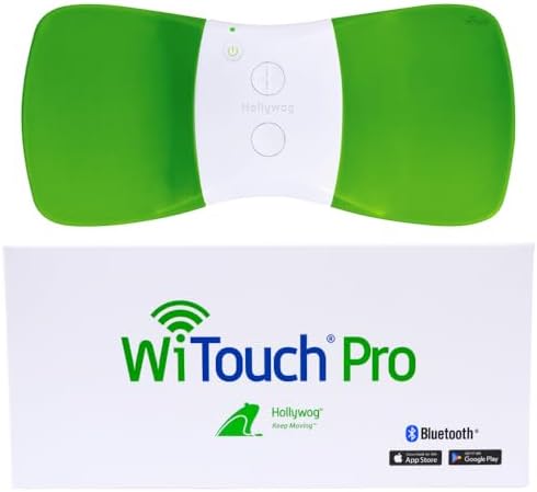 Hollywog WiTouch Pro Bluetooth TENS Unit – Wireless Lower Back Pain Relief Device | Wearable & Discreet | 15 Intensity Levels + App Control | Includes 3 Pairs Gel Pads by Hollywog