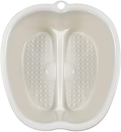 Ownest Foot Bath Spa,Water Spa and Foot Massage, Sturdy Plastic Foot Basin for Soaking Foot,Toe Nails, and Ankles,Pedicure,Portable Foot Tub-White - Image 6