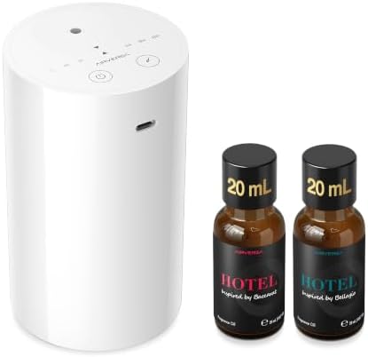 Airversa AN8 Waterless Essential Oil Diffuser Starter Kit, White by Airversa