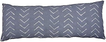 Trade Star 100% Cotton Pillow Cover 100% Cotton Pillow Cover Handmade Throw Pillow Case Back Rest Pillow Cases xHandloomed Decorative Cushion Oblong (Dark Grey Phoenix,14X36 Inch) by TradeStar