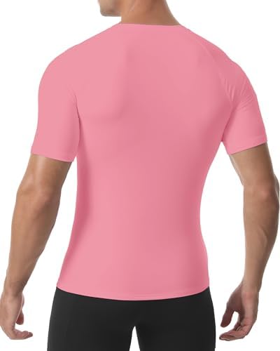 Roadbox Compression Shirt Men Short Sleeve, Cool Dry Base Layer Athletic Undershirts, Workout T-Shirt for Sports Gym Running - Image 3