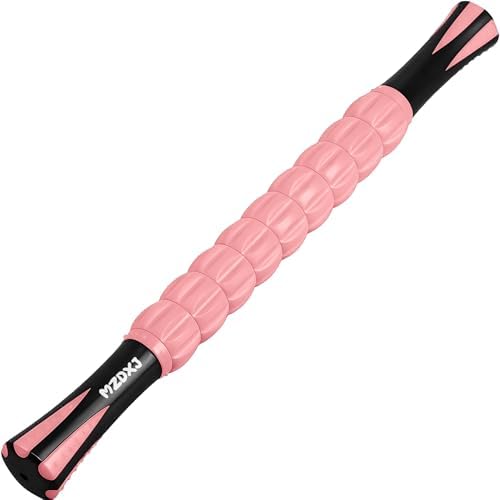 Muscle Roller & Massage Roller Stick for Athletes - Lymphatic Drainage Support, Relieves Muscle Soreness, Cramping & Tightness - Targets Legs, Arms, Back & Calves （Pink ） by Morepicksawait%E2%80%94godiscover
