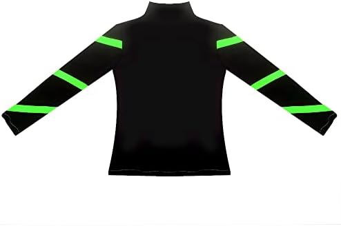 LIUHUO Girls Ice Skating Jackets Women Stripes Training Practice Figure Skating Tops Costs Fleece - Image 4