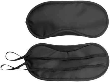 Sleep Mask for Women and Men Eye Mask, Comfortable Soft Eye Shade Cover for Travel, Black 1 Pcs - Image 2