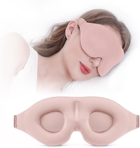 YIVIEW Sleep Mask for Side Sleeper, Light Blocking Zero Pressure Blindfold by YIVIEW