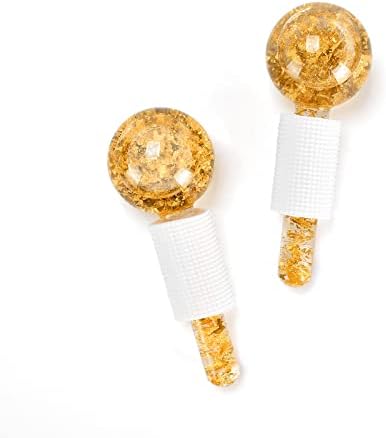 Ice Cryo Sticks Facial Globe with Golded Essence- 2PC Cooling Globes for Cold or Hot Skin Massagers, Face Globe for Skin Care Routine - Image 5