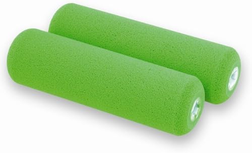 Paint Roller, Pack of 2, Foam Roller, 100 mm Wide, Green by Unknown