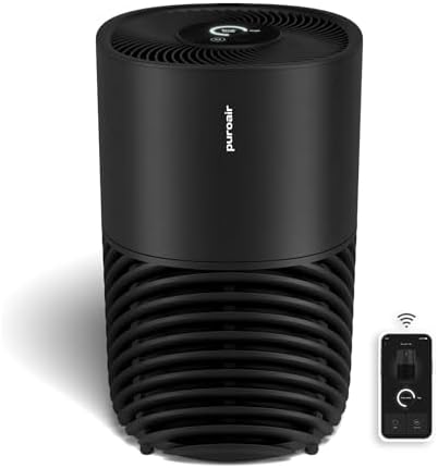 PuroAir 130 HEPA Air Purifiers for Home Pets - Covers Up To 600 Sq Ft - Filters Up To 99.9% of Pollutants, Smoke, Pollen, Dust - Quiet HEPA Air Filter - Air Purifiers for Bedroom by PuroAir