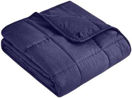 Topcee Weighted Blanket (7 lbs, 40" x 60") Cooling Throw Heavy Blanket for Sleeping Apply to 60-90 lbs, Soft Thick Breathable Blanket with Glass Bead, Easy Care by Topcee%E2%80%94ForYourGoodSleep