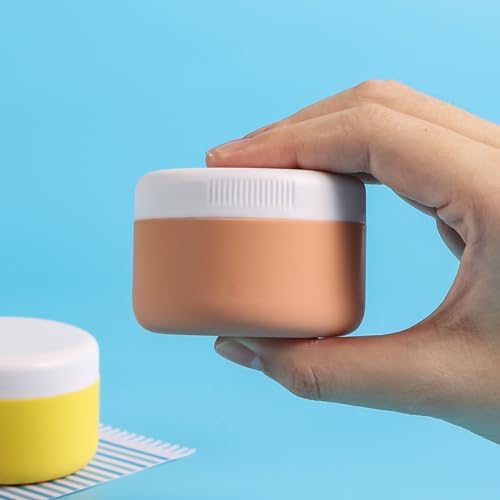 Kuangre Travel Containers for Toiletries, Silicone Cream Jars BPA-Free, Leak-proof 2oz Travel Size Containers, Portable Size Silicone Jars with Lid for Cosmetic Face Hand Body Cream (4 Pack) - Image 2