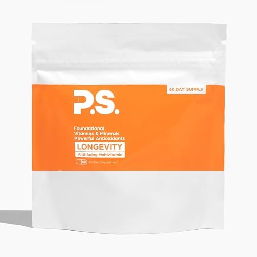 PS Longevity Anti-Aging Multivitamin, Urolithin A & CoQ10, 60 Day Refill by ModernMensWellness