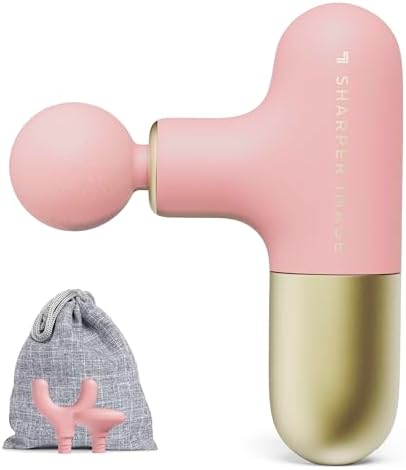 Sharper Image Powerboost Mini Deep Tissue Massage Gun, Powerful & Compact by SHARPERIMAGE
