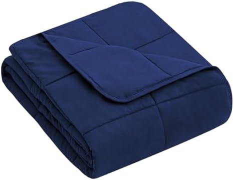 yescool Weighted Throw Blanket 3lbs, 36" x 48", Blue by yescool