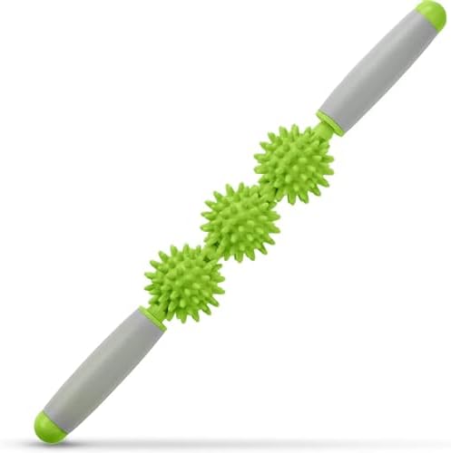 Cellulite Massager, Fascia Blaster for Cellulite, Muscle Roller Stick Lymphatic Drainage Massager for Relif Body Sorness, Trigger Points, Sports Legs, Back Recovery, Yellow Green by SALIHERI