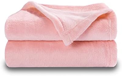 NANPIPER Baby Blankets, Super Soft Fleece Fuzzy Blanket for Toddler, Luxury Cozy Lightweight Microfiber Plush Blanket-Throw Size 30"x40",Pink by NANPIPER