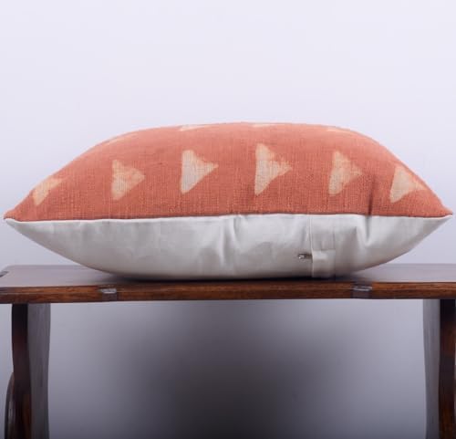 Trade Star Farmhouse Designer Cushion Cover 100% Cotton Pillow Cover for Home Decor Handloomed Pillow Case Throw Cushion Cover Decorative Indian Modern Luxury (Rust MAPPLE 18X18 INCHES) - Image 4