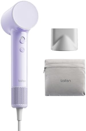Laifen Air 15 x Fast Drying Ionic Hair Dryer for Travel, Palm-Sized, Purple by Laifen