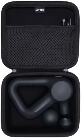 LTGEM Massage Case Compatible with TheraGun Relief Handheld Percussion Massage Gun/Neck/Back/Leg/Shoulder Massage Gun - Travel Protective Carrying Storage Bag, Black (Case Only) by LTGEM
